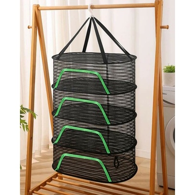 ELEMENTRIX STT457 Závěsná síť na sušení bylinek a hub 4 patra 50 × 70 cm