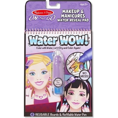 Melissa & Doug - Комплект за рисуване с вода - Грим и маникюр