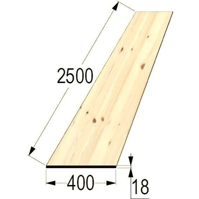 Spárovka BO 18x400 x 2500 průběžná A/B