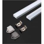 V-TAC АЛУМИНИЕВ ПРОФИЛ ЗА led ЛЕНТА 2m 15.5x5.9ММ МАТ v-tac (3800157645553)