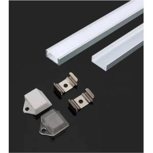 V-TAC АЛУМИНИЕВ ПРОФИЛ ЗА led ЛЕНТА 2m 15.5x5.9ММ МАТ v-tac (3800157645553)