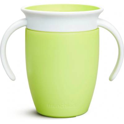 Munchkin Juniorský netečúci hrnček 360 s uškami 207ml zelený