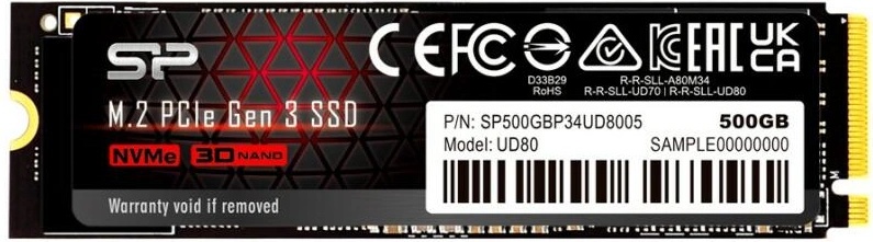 Silicon Power UD80 500GB M.2 PCIe NVMe (SP500GBP34UD8005)