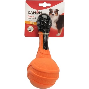 Camon dog toy Dumbbell - Играчка за куче - TPR двуцветен дъмбел с топка и пищял, 20 см