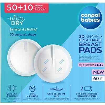 Canpol babies Tampóny do podprsenky anti slip 50 a 10 ks