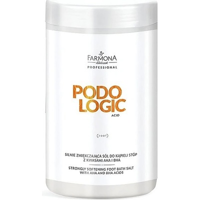 Farmona Podo Logic změkčující sůl na nohy s kyselinami AHA a BHA 1500 g