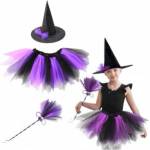 LEAN Toys Witch costume purple-black