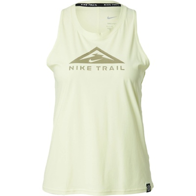 Nike Спортен топ 'trail' зелено, размер m