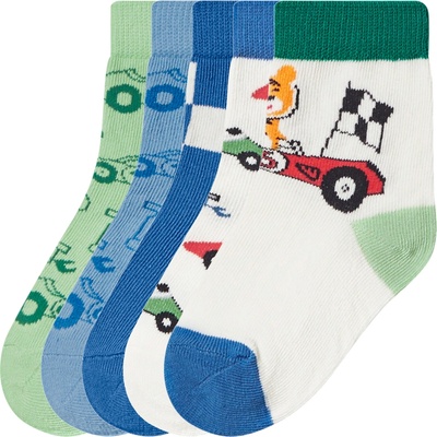 Lupilu Dětské ponožky s BIO bavlnou, 5 párů modrá/zelená/bílá – Zboží Dáma