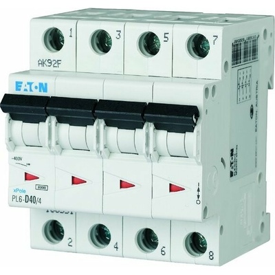 Eaton 4P B 40A 6kA AC PL6-B40/4 166502