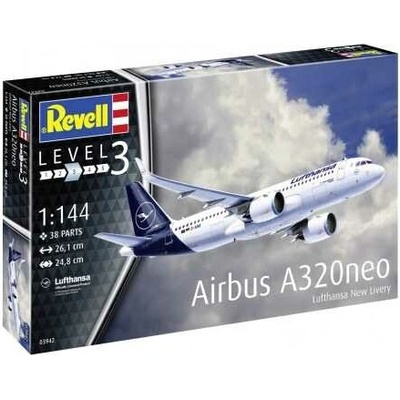 neo Revell Modelset 63942 Airbus A320Lufthansa 1:144