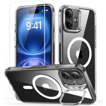 ESR Magsafe Калъф и Протектор за iPhone 16, ESR Classic Kickstand Halolock Case, Прозрачен (4894240243602)
