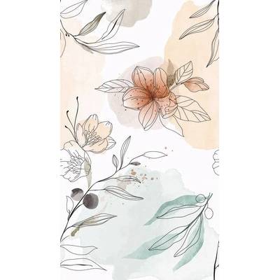 Grandeco Vliesová fototapeta s digitálnou potlačou One Roll Elegant Floral 3 diely, 280 x 159 cm