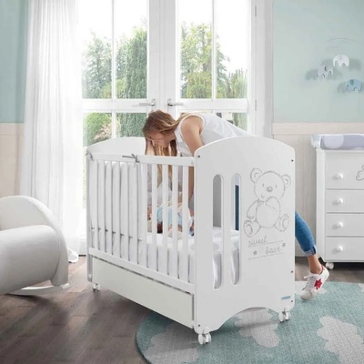 Micuna Дървено детско легло-кошара Sweet Bear 60/120 см - Micuna