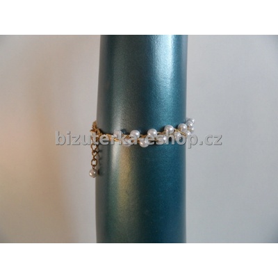Bizuterka-eshop.cz z perliček bílo zlatý BZ-04363