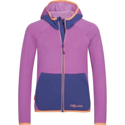 TROLLKIDS Детско поларено яке Trollkids Girl's Holmedal Jacket Fleece jacket - Mallow Pink / Violet Blue - размер 122 (EU) (703-6745-0316)