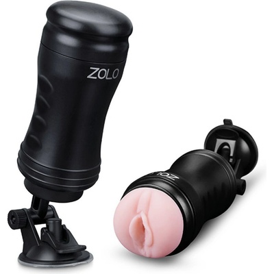 Zolo Solo Flesh Handsfree Masturbator s přísavkou