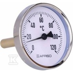Afriso Bimetallic thermometer BiTH 80 fi80mm 0-120 st. C sleeve 63 mm 1/2 ax cl. 2, 0 63 807