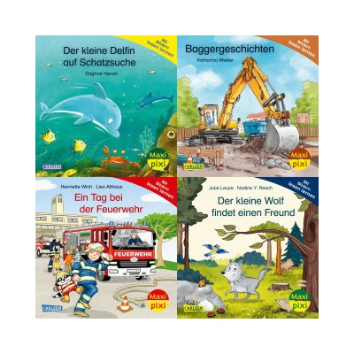 Maxi-Pixi-4er-Set 118: Mit Bildern lesen lernen 4x1 Exemplar DiverseHra