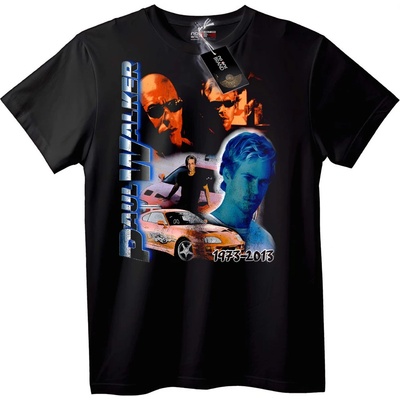 NOONEBRAND Тениска Paul Walker 1973-2013 - 5XL, White