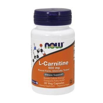 NOW Л-Карнитин - L-Carnitine 500 мг. - 30 капсули - NOW FOODS, NF0070
