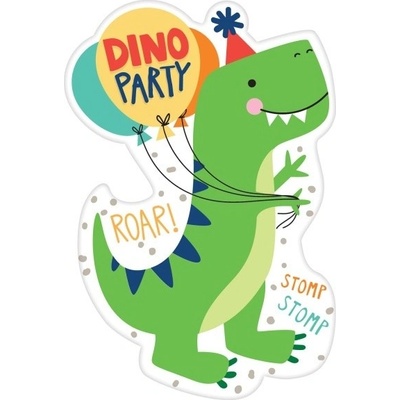 Amscan Párty pozvánky Dinosaurus – Zboží Dáma