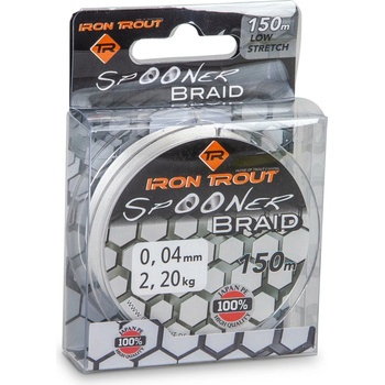 Saenger Iron Tout šnúra Spooner Braid 150m 0,06mm bílá