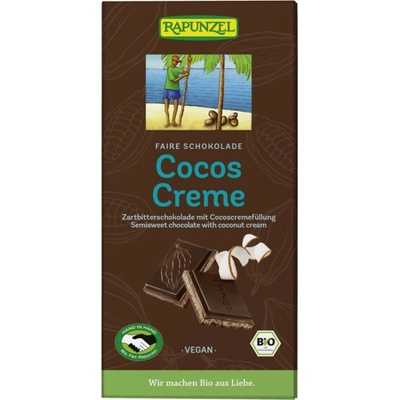 Rapunzel Bio hořká čokoláda s kokosem vegan 100 g