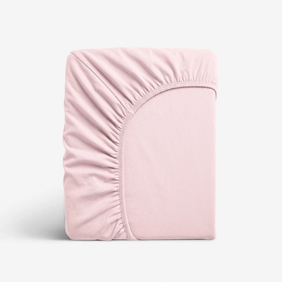 Goldea jersey elastické prostěradlo pastelově růžové 90x200