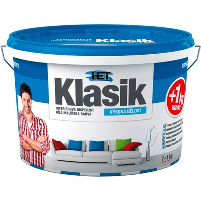 HET KLASIK Interiérová snehobiela farba 18 kg snehovobiela