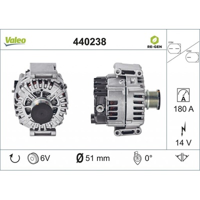 Alternátor VALEO 440238 440238