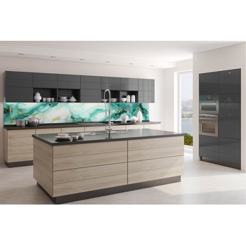 DIMEX ART s. r. o Фототапет за кухня - изумруден мрамор 350 x 60 см