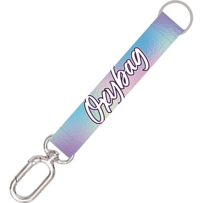 Šňůrka na krk Oxybag krátká s karabinou Holographic – Sleviste.cz