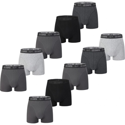Lee Cooper Мъжки боксерки Lee Cooper Essential Boxer Trunk 10-Pack Mens - Multi Grey