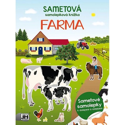Jiri Models Sametová samolepková knížka Farma
