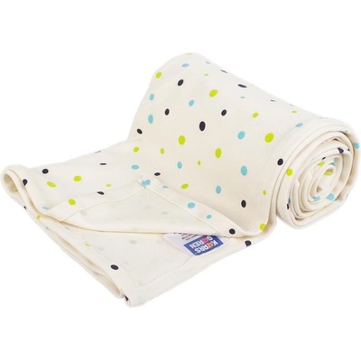 Kaarsgaren Letná deka z biobavlny s potlačou Bodky