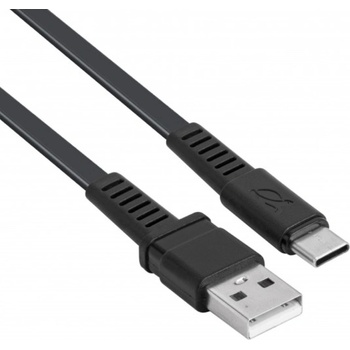 RIVACASE Кабел Rivacase - PS6002BK21, USB-C/USB-A, 2.1 m, черен (PS6002BK21)