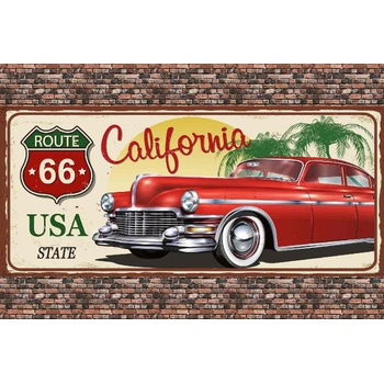 DIMEX ART s. r. o Флизелинов фототапет винтидж плакат от калифорния 375 x 250 см