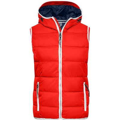 James & Nicholson dámska prešívaná vesta JN1075 Red