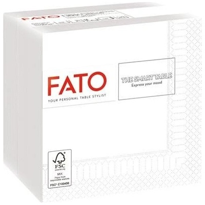 FATO Servítky 1 4 ohyb 24x24cm Smart Table biela