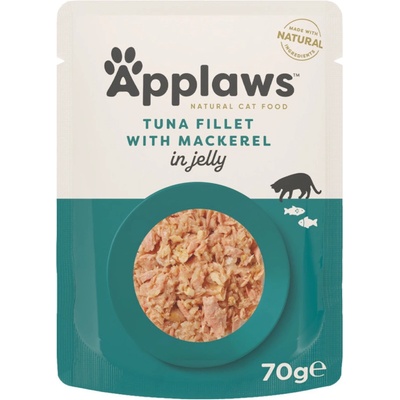 Applaws Cat tuňákové filety s makrelou v želé 70 g