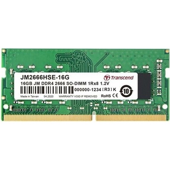 Transcend JetRam DDR4 16GB 2666MHz CL19 (1x16GB) JM2666HSE-16G