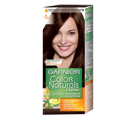 Garnier боя за коса, Color naturals, Номер 4, Кестеняв