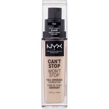 NYX Professional make-up Can't Stop Won't Stop vysoce krycí make-up 01 Pale 30 ml