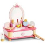 Vigan Viga Pink Wooden Dressing Table For Makeup with Mirror + Accessories