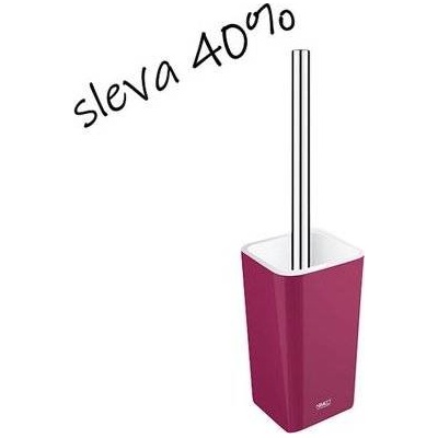 Nimco Eli Stojánkový WC kartáč 8,5 x 35,5 x 8,5 cm, burgundská fialová - EL 3094-45