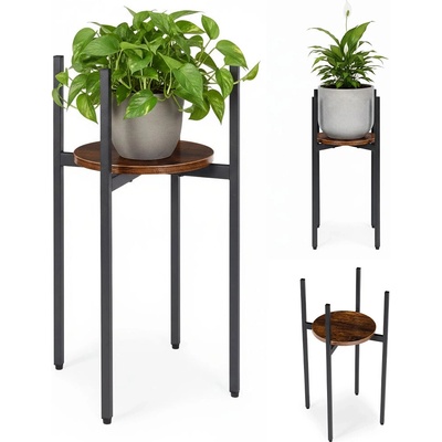 MODERNHOME Stojan na květiny THEO 61,5 x 30 cm černý/hnědý – Hledejceny.cz