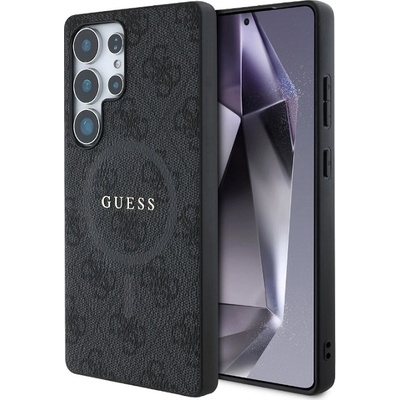 GUESS Калъф Guess - Leather, Galaxy S25 Ultra, MagSafe, черен (3666339441715)