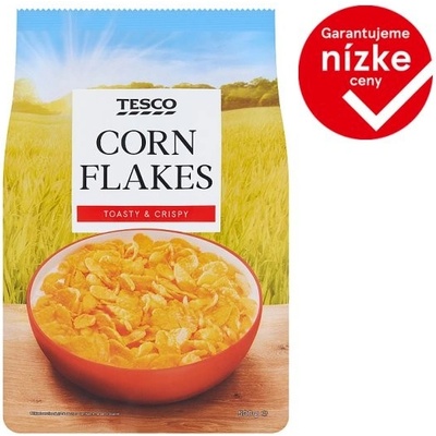 Tesco Zapekané kukuričné lupienky s pridanými vitamínmi 500 g