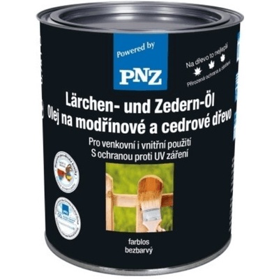 PNZ Olej na modřínové a cedrové dřevo 2,5 l bezbarvý